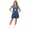 New York Yankees MLB Womens Pinstripe Bib Shortalls