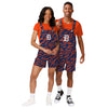 Detroit Tigers MLB Womens Tiger Stripe Thematic Bib Shortalls