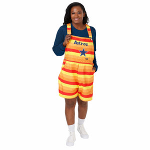 Houston Astros MLB Womens Throwback Thematic Bib Shortalls