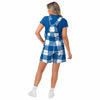 Duke Blue Devils NCAA Womens Plaid Bib Shortalls