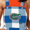 Florida Gators NCAA Womens Plaid Bib Shortalls