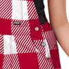 Georgia Bulldogs NCAA Womens Plaid Bib Shortalls