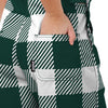 Michigan State Spartans NCAA Womens Plaid Bib Shortalls