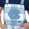 North Carolina Tar Heels NCAA Womens Plaid Bib Shortalls