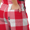 Nebraska Cornhuskers NCAA Womens Plaid Bib Shortalls