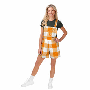 Tennessee Volunteers NCAA Womens Plaid Bib Shortalls