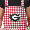 Georgia Bulldogs NCAA Womens Gingham Check Bib Shortalls