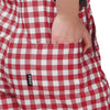 Georgia Bulldogs NCAA Womens Gingham Check Bib Shortalls