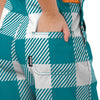 Miami Dolphins NFL Womens Plaid Bib Shortalls