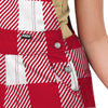 San Francisco 49ers NFL Womens Plaid Bib Shortalls