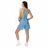 Los Angeles Chargers NFL Womens Gingham Check Bib Shortalls