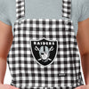 Las Vegas Raiders NFL Womens Gingham Check Bib Shortalls