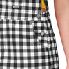 Pittsburgh Steelers NFL Womens Gingham Check Bib Shortalls