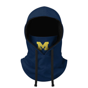 Michigan Wolverines NCAA Waffle Drawstring Hooded Gaiter