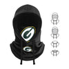 Green Bay Packers NFL Black Drawstring Hooded Gaiter