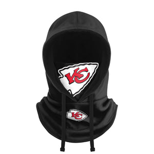 Kansas City Chiefs NFL Black Drawstring Hooded Gaiter