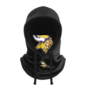 Minnesota Vikings NFL Black Drawstring Hooded Gaiter