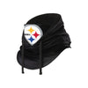 Pittsburgh Steelers NFL Black Drawstring Hooded Gaiter