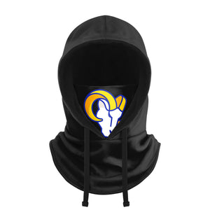 Los Angeles Rams NFL Black Drawstring Hooded Gaiter