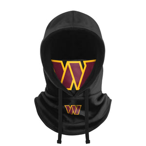 Washington Commanders NFL Black Drawstring Hooded Gaiter