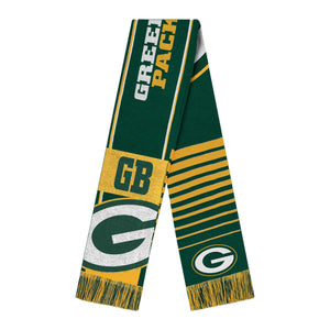 Green Bay Packers NFL Reversible Thematic Scarf