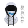 Detroit Lions NFL White Drawstring Hooded Gaiter