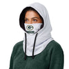 Green Bay Packers NFL White Drawstring Hooded Gaiter