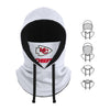 Kansas City Chiefs NFL White Drawstring Hooded Gaiter