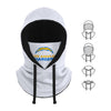 Los Angeles Chargers NFL White Drawstring Hooded Gaiter