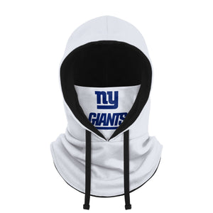 New York Giants NFL White Drawstring Hooded Gaiter