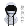 New England Patriots NFL White Drawstring Hooded Gaiter