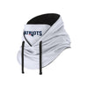 New England Patriots NFL White Drawstring Hooded Gaiter