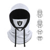 Las Vegas Raiders NFL White Drawstring Hooded Gaiter