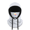 Pittsburgh Steelers NFL White Drawstring Hooded Gaiter