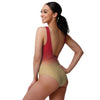 San Francisco 49ers NFL Womens Gametime Gradient One Piece Bathing Suit