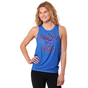 Buffalo Bills NFL Rhinestone Tie-Breaker Sleeveless Top