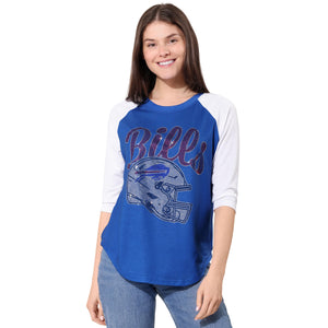 Buffalo Bills NFL Rhinestone Raglan T-Shirt