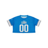 Detroit Lions NFL Womens Gameday Mesh Crop Top