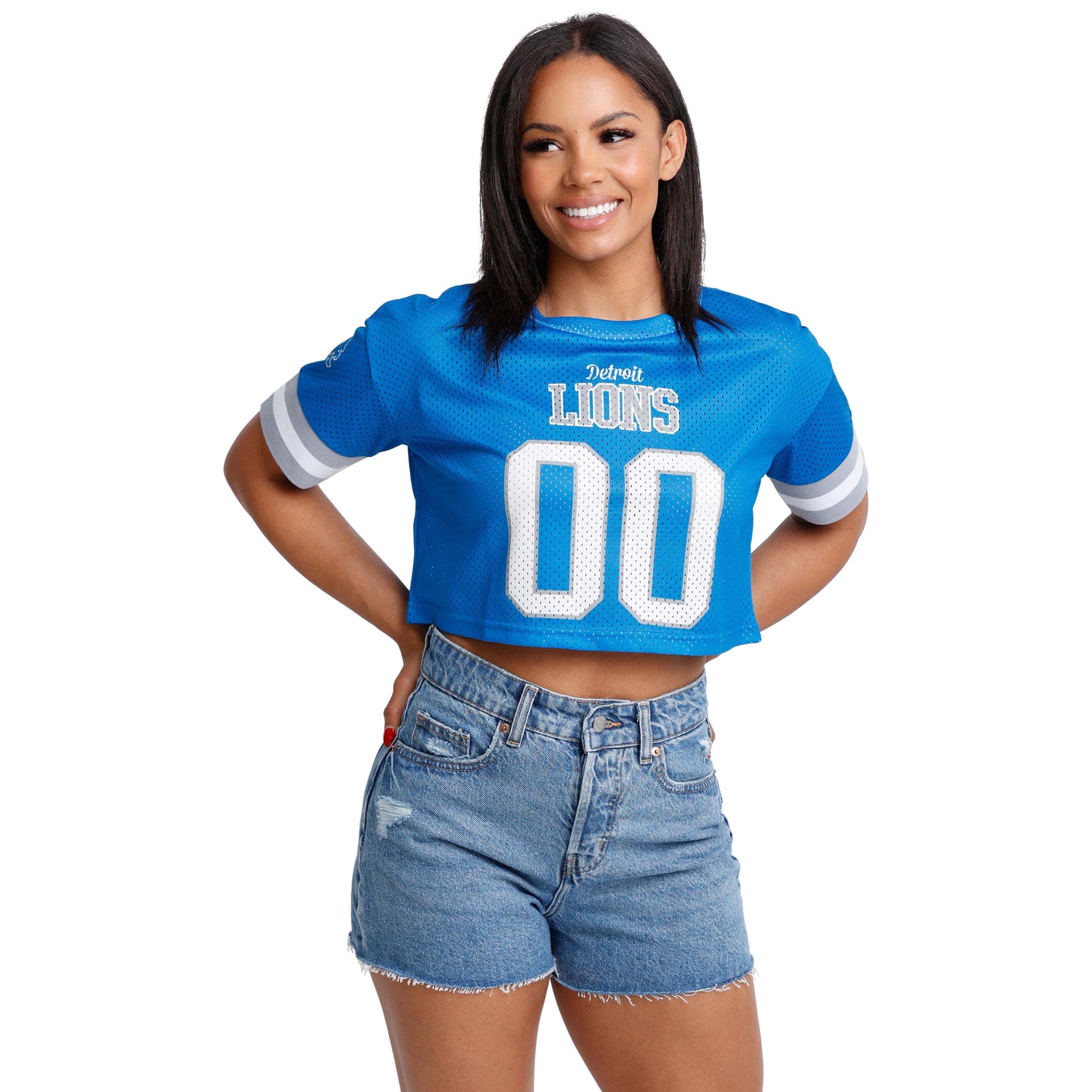 Forever Faithful Lions Detroit Women's Crop Tops Sleeveless T