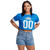 Detroit Lions NFL Womens Gameday Mesh Crop Top