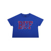 Buffalo Bills NFL Womens Rhinestone Logo Crop Top (PREORDER - SHIPS MID SEPTEMBER)