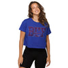 Buffalo Bills NFL Womens Rhinestone Logo Crop Top