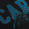 Carolina Panthers NFL Womens Rhinestone Logo Crop Top (PREORDER - SHIPS LATE SEPTEMBER)