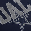 Dallas Cowboys NFL Womens Rhinestone Logo Crop Top