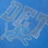 Detroit Lions NFL Womens Rhinestone Logo Crop Top (PREORDER - SHIPS MID SEPTEMBER)