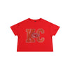 Kansas City Chiefs NFL Womens Rhinestone Logo Crop Top (PREORDER - SHIPS MID SEPTEMBER)