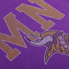 Minnesota Vikings NFL Womens Rhinestone Logo Crop Top (PREORDER - SHIPS LATE SEPTEMBER)
