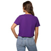 Minnesota Vikings NFL Womens Rhinestone Logo Crop Top (PREORDER - SHIPS LATE SEPTEMBER)
