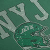 New York Jets NFL Womens Rhinestone Logo Crop Top (PREORDER - SHIPS LATE SEPTEMBER)