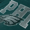 Philadelphia Eagles NFL Womens Rhinestone Logo Crop Top (PREORDER - SHIPS MID SEPTEMBER)